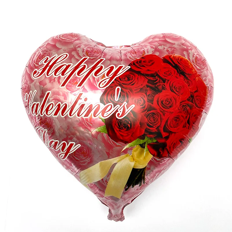 10 шт./лот 18 дюймов фольгированные воздушные шары Love Happy Valentine's Day товары для