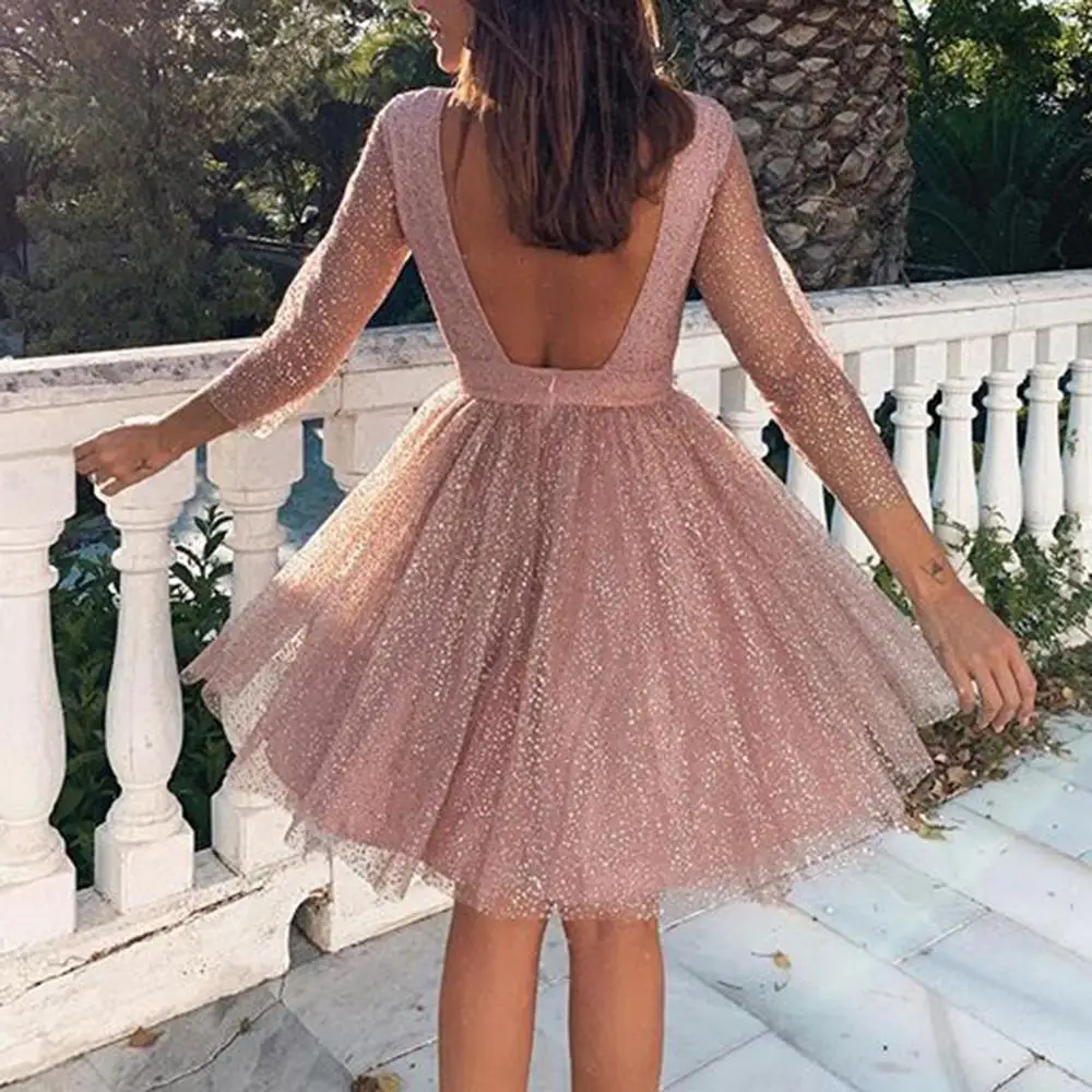 Кружевные платья для женщин элегантное официальное платье с открытой спиной и