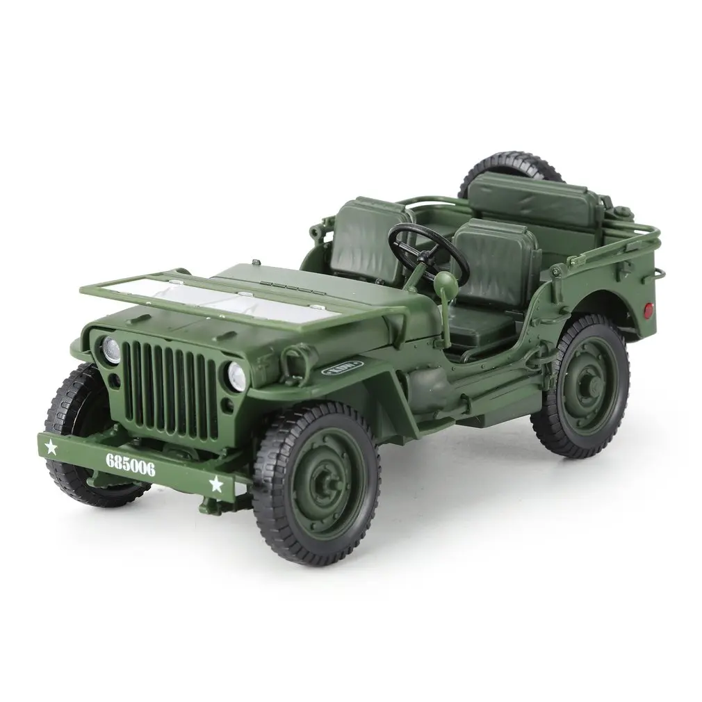 Сплав литья под давлением 1:18 для джипа Военная тактика модель грузового