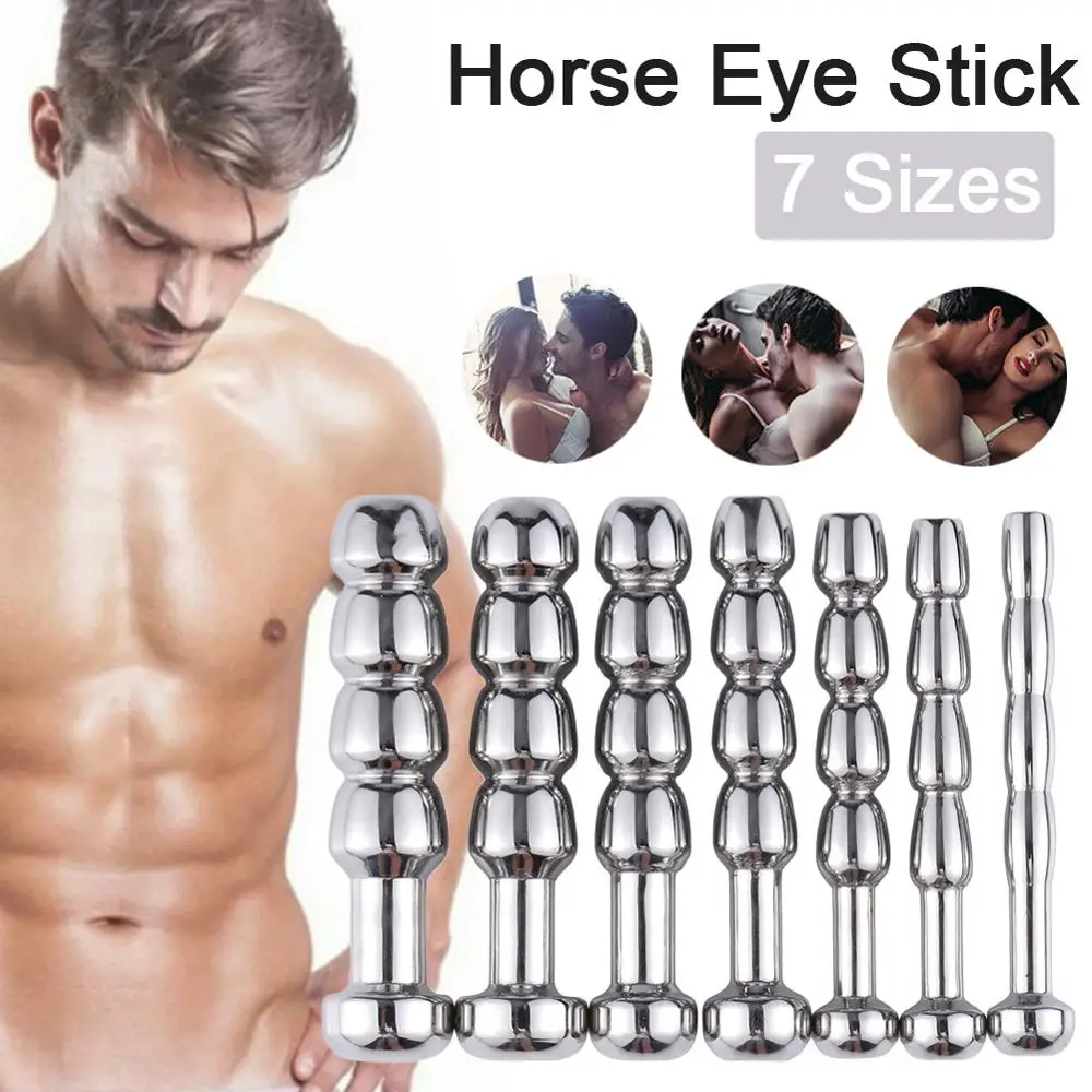 Пробка для пениса уретральная металлическая из нержавеющей стали 7 типов конский