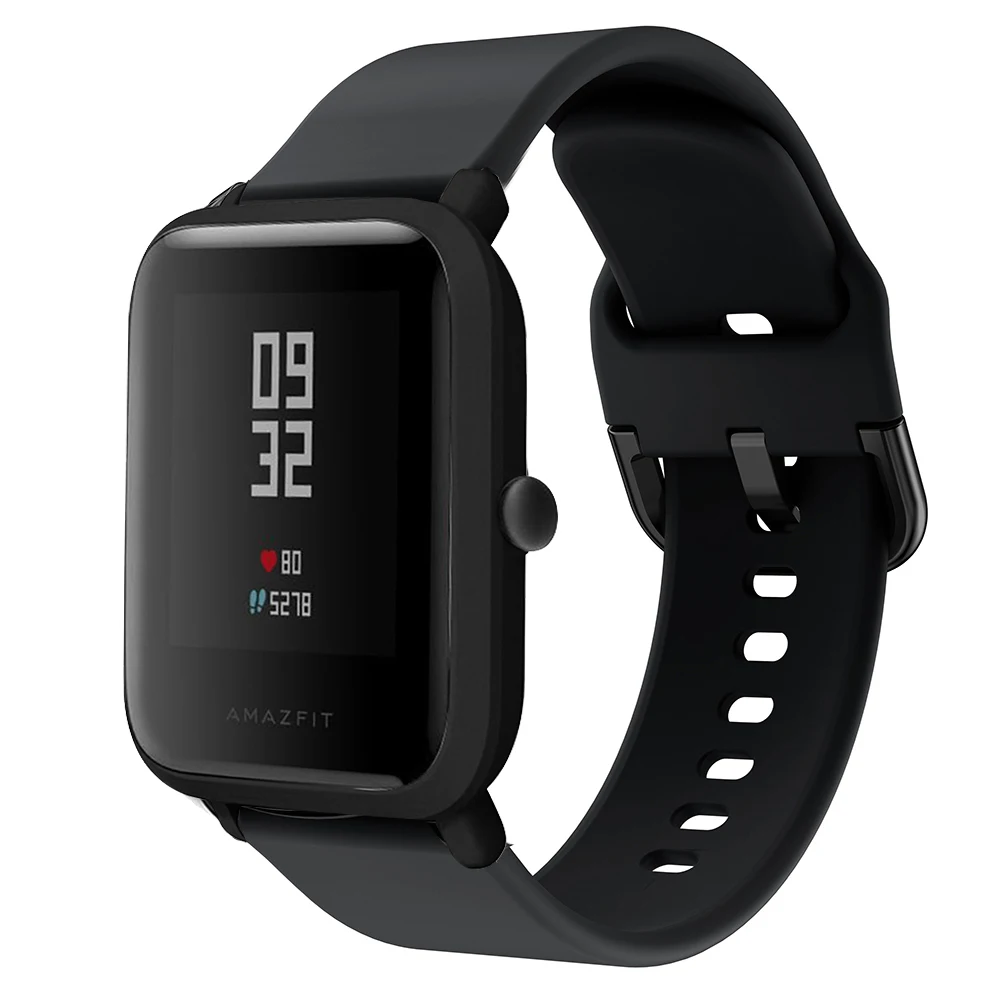 Силиконовый ремешок для наручных часов для Xiaomi Huami Amazfit Bip Lite Youth/GTR 42 мм ремешок для часов 20 мм браслет для Galaxy Watch 42 мм