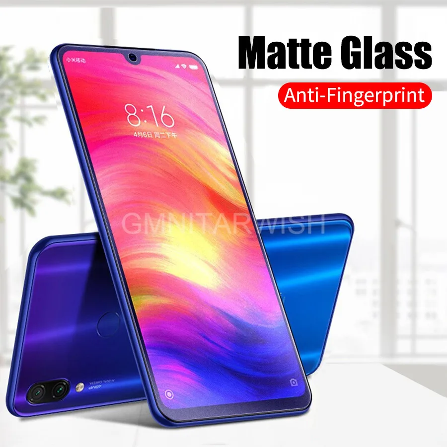 Матовое матовое закаленное стекло для Xiaomi Redmi Note 8 7 6 5 Pro S2 Y2 6A защита экрана от