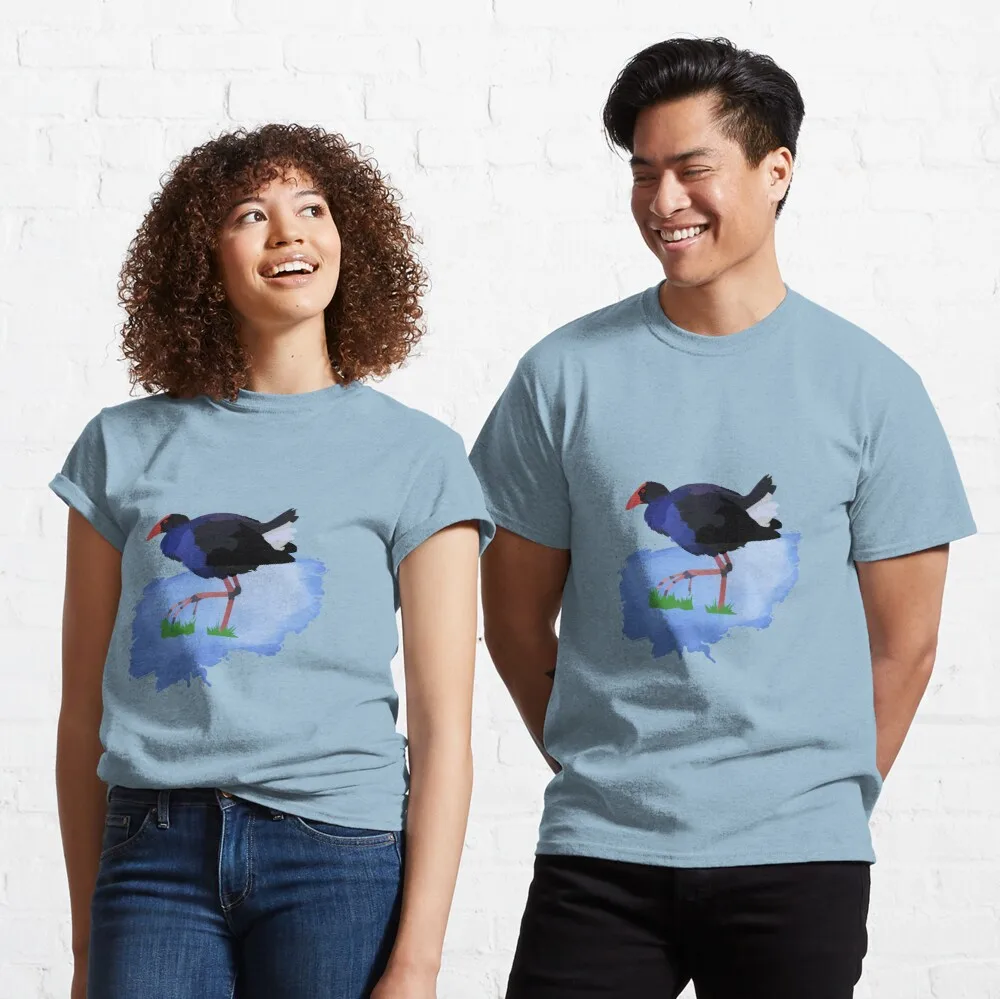 

Tops T Shirt Women Pukeko Bird from New Zealand Classic T-Shirt