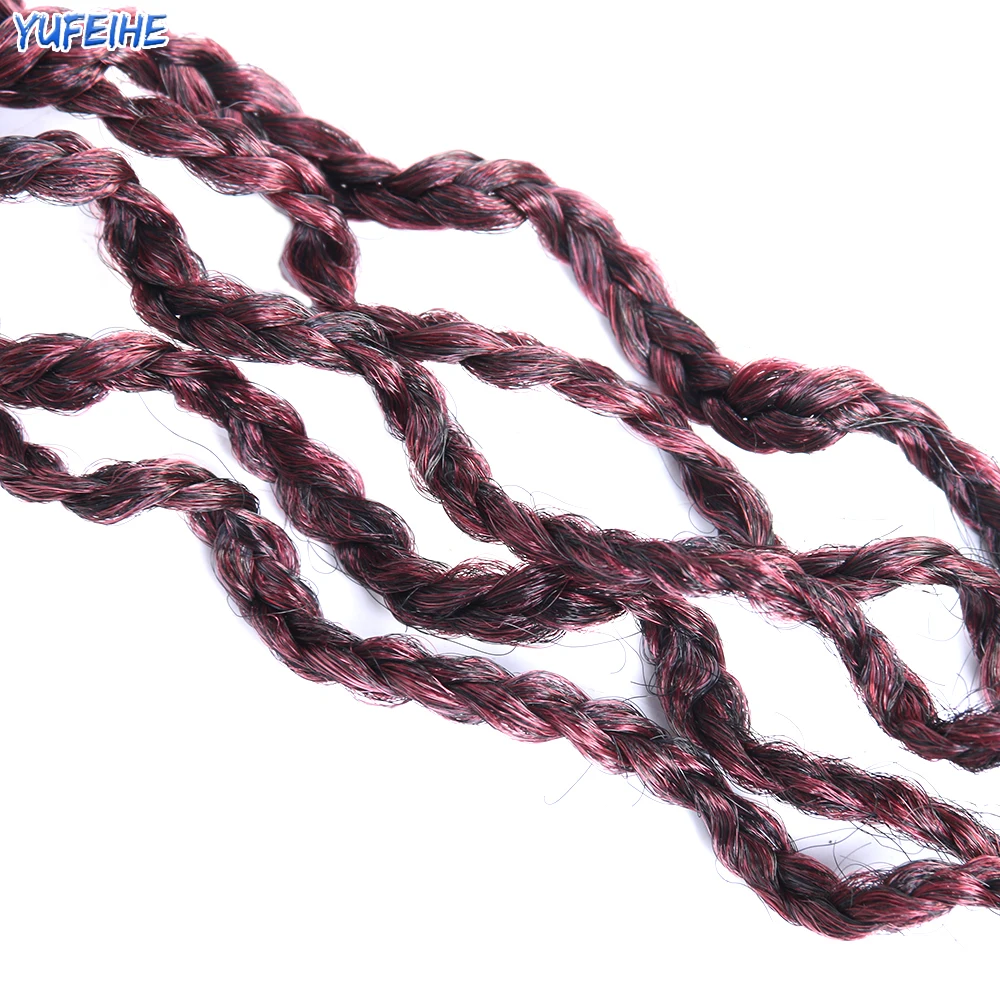 Косички для волос с локонами Омбре синтетические плетеные удлинители плетения