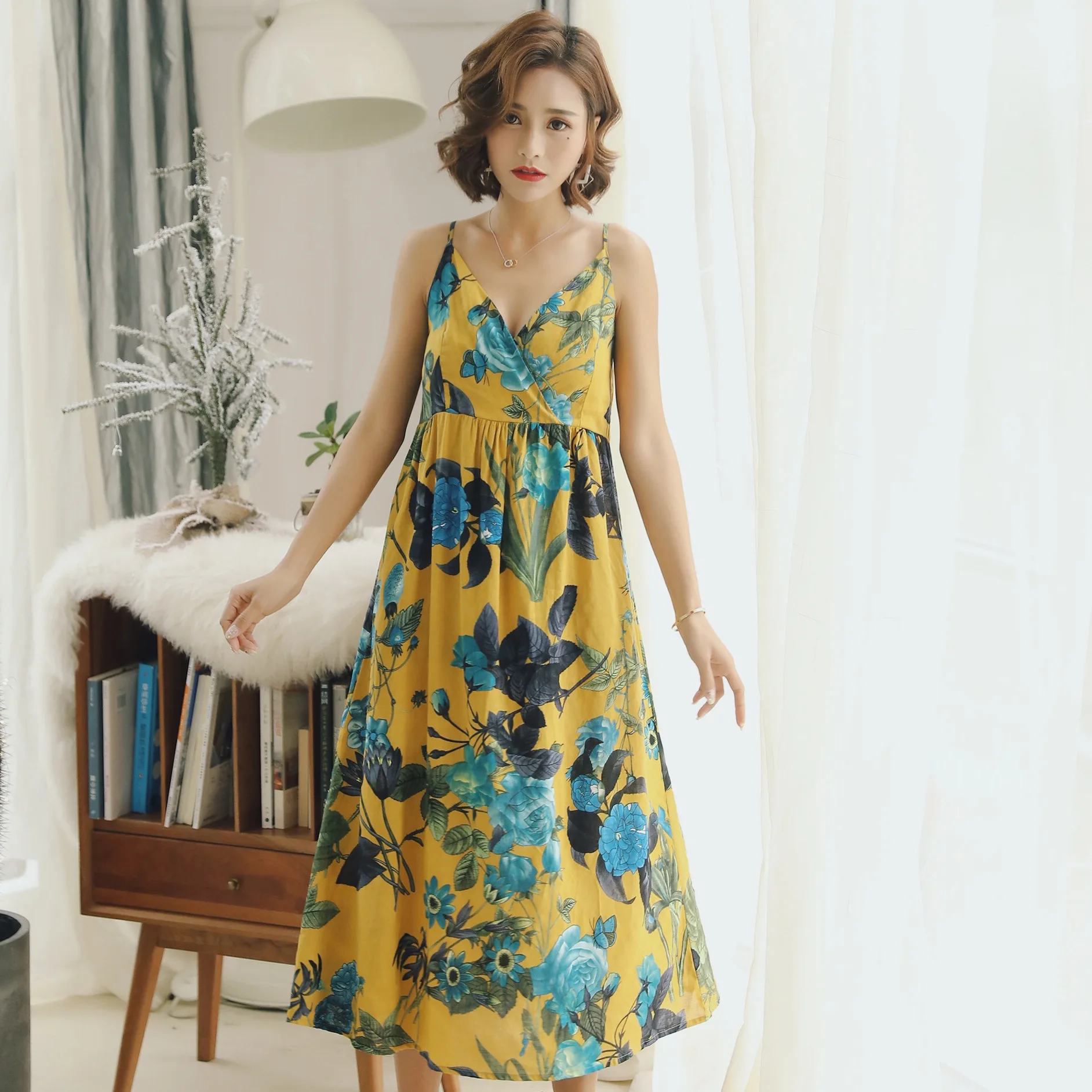 Платье без рукавов на бретельках ночная рубашка женское сексуальное ночное