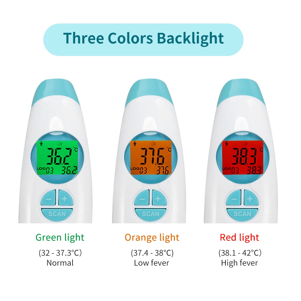 Лоб термометр Бесконтактный инфракрасный температура тела жар цифровой