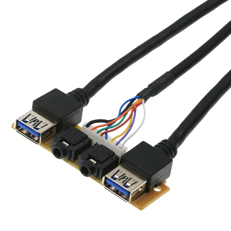 Передний чехол Панель USB3.0 + H D Jack Порты I/O плата Внутренний провод|Компьютерные