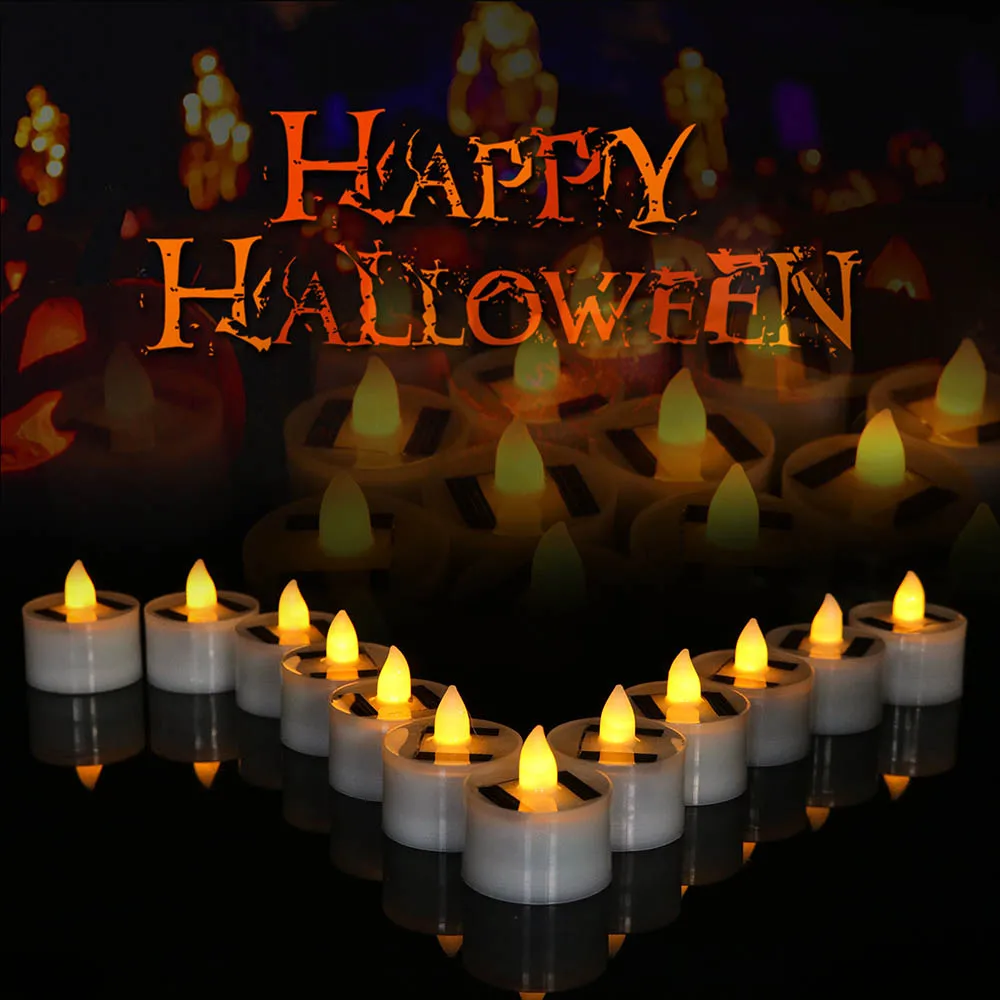 12 шт. водонепроницаемая электрическая имитация свечи беспламенная СВЕТОДИОДНЫЙ