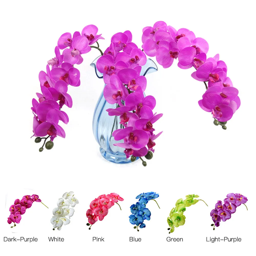 Artificial Butterfly Orchid Flowers Real Touch Silk for a Wedding Large Fake Home Decoration Valentine's | Дом и сад