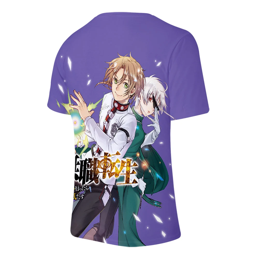 

Anime Mushoku Tensei: Jobless Reincarnation 3D Print T-Shirt Men/Women Style Fashion Popular Short Sleeve Streetwear