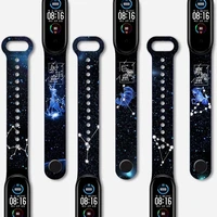 strap for band 5 xiaomi mi band 5 4 silicone replacement wrist strap for miband 3 4 cartoon sports bracelet accessories
