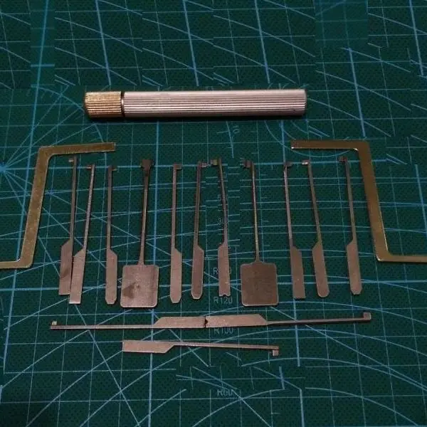 

14Pcs Auto Dimple Lock Pick Kaba Lock Opener Locksmith Tool