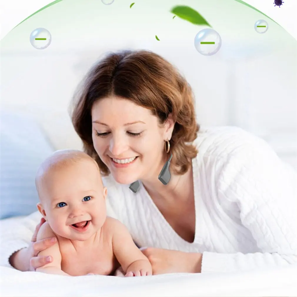 

Neck Hanging Anion Air Purifier Wearable Necklace Negative Lons Generator Portable Purifying Car Air Lonizer Freshener