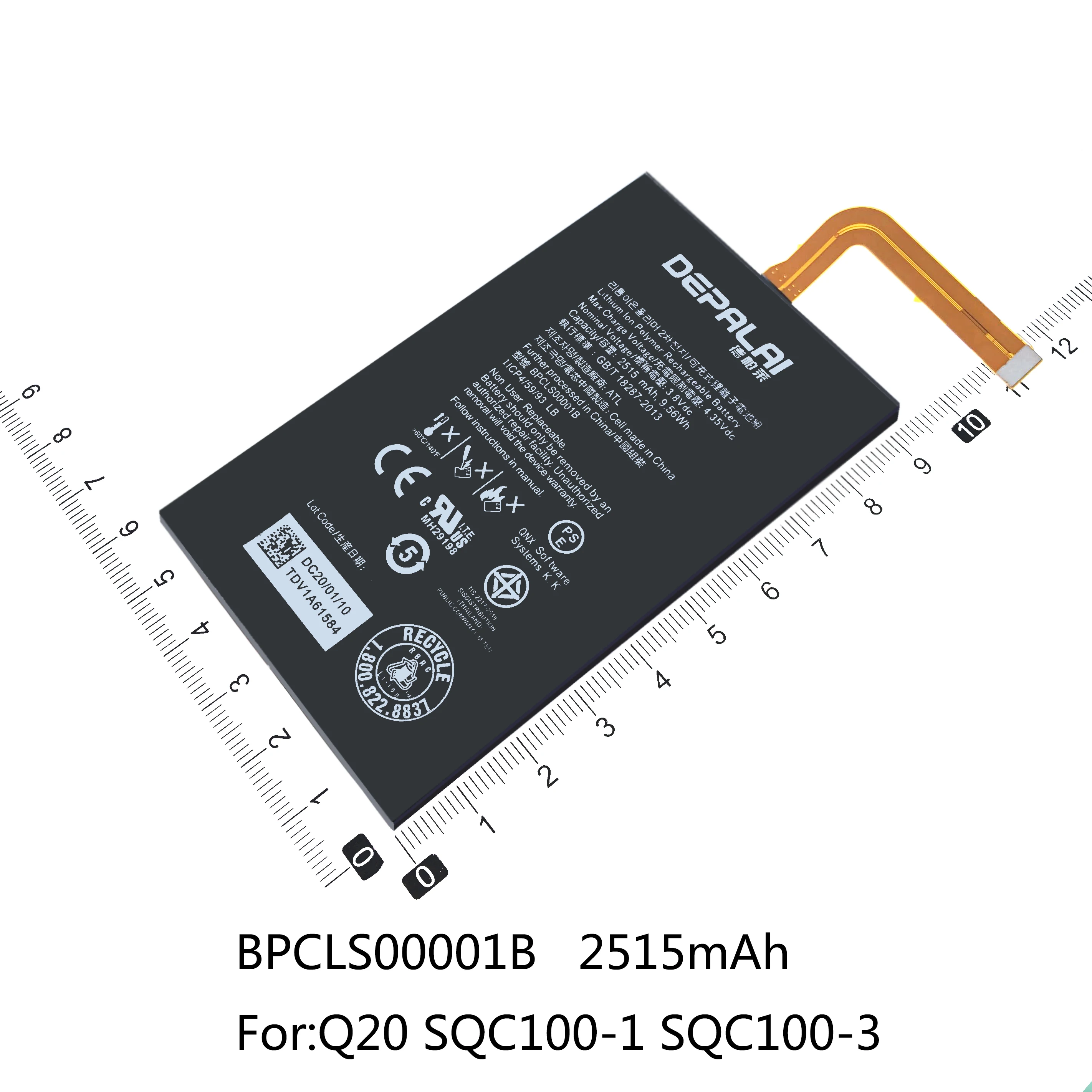 С рукавом &quotлетучая мышь&quot 58107 003 BPCLS00001B Замена Батарея для BlackBerry паспорт 4G Q30 SQW100