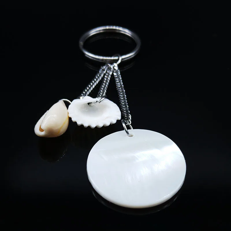 2021 Fashion Eye of Horus Shell Stainless Steel Keychains for Women Silver Color Key Chains Jewelry porte clefs K77651B | Украшения и