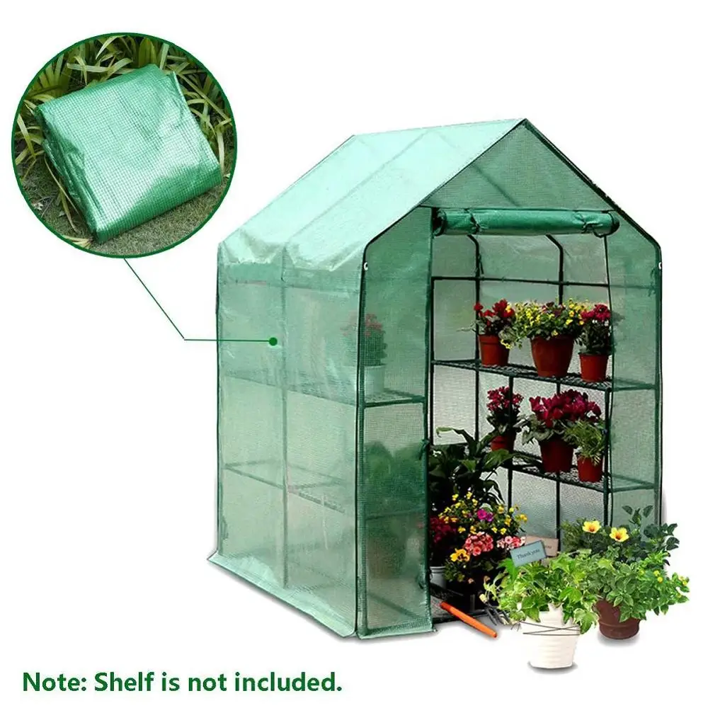 Двухэтажная зеленая теплица для домашних растений мини-Садовая теплая комната
