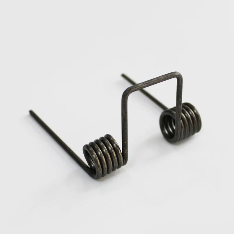 Двойная скручивающаяся пружина диаметр проволоки 2 5 мм. 15 мм длина ноги 65