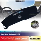 Противоскользящая накладка на приборную панель для Mercedes Benz A-Class W177, защитная накладка, аксессуары для автомобиля, искусственная кожа 2019 2020