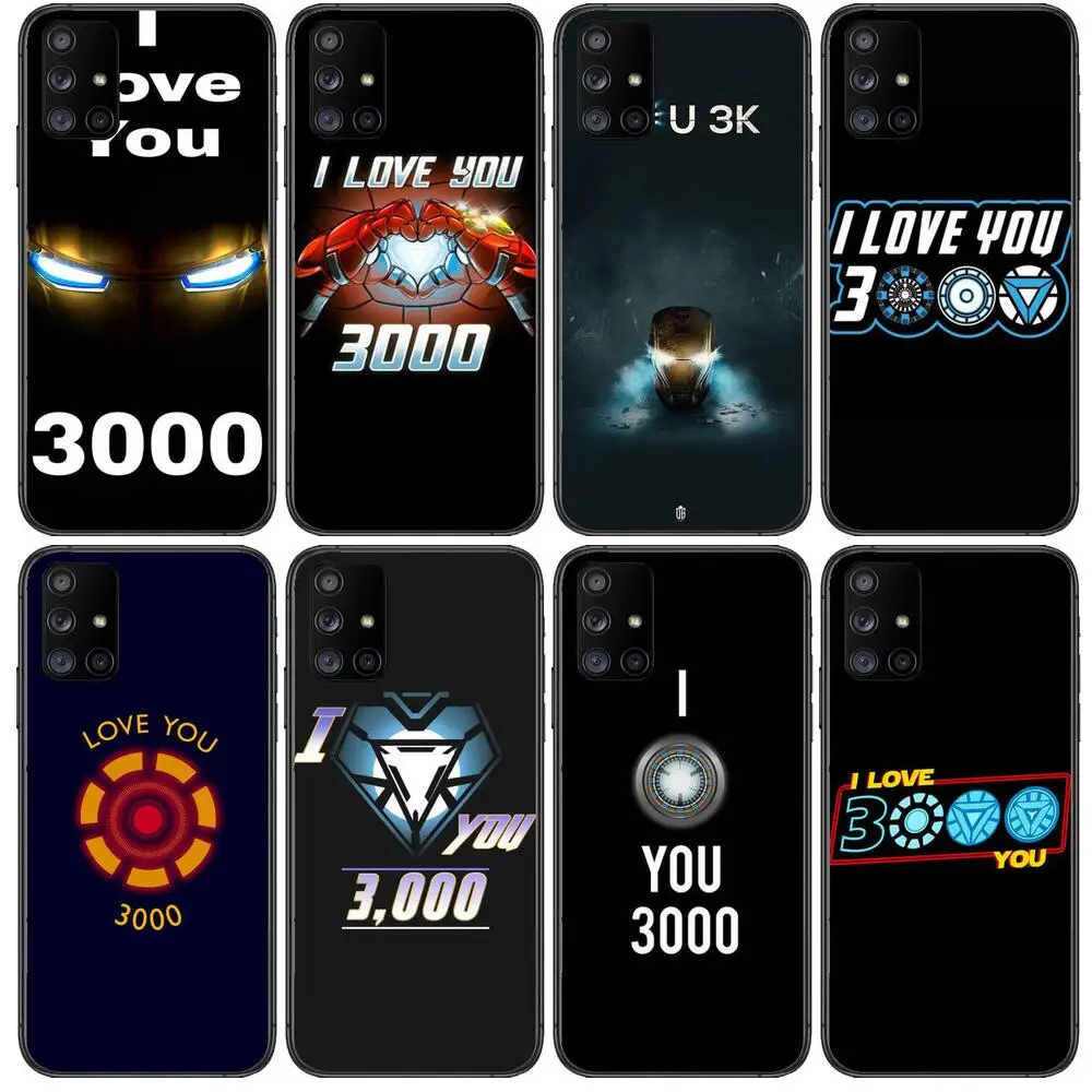 

Marve Love You 3000 Phone Case Hull For Samsung Galaxy A50 A51 A20 A71 A70 A40 A30 A31 A80 E 5G S Black Shell Art Cell Cove