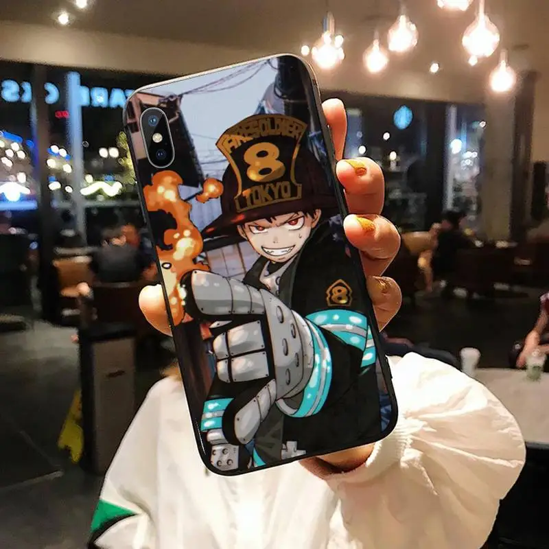 

Anime Fire Force Japanese manga Phone Case for iPhone 11 12 pro XS MAX 8 7 6 6S Plus X 5S SE 2020 XR