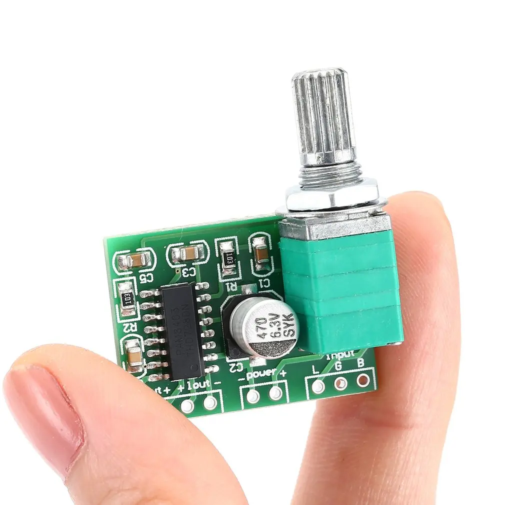 Mini PAM8403 DC 5 В 2 канала USB источник питания Hifi плата цифрового аудио усилителя с