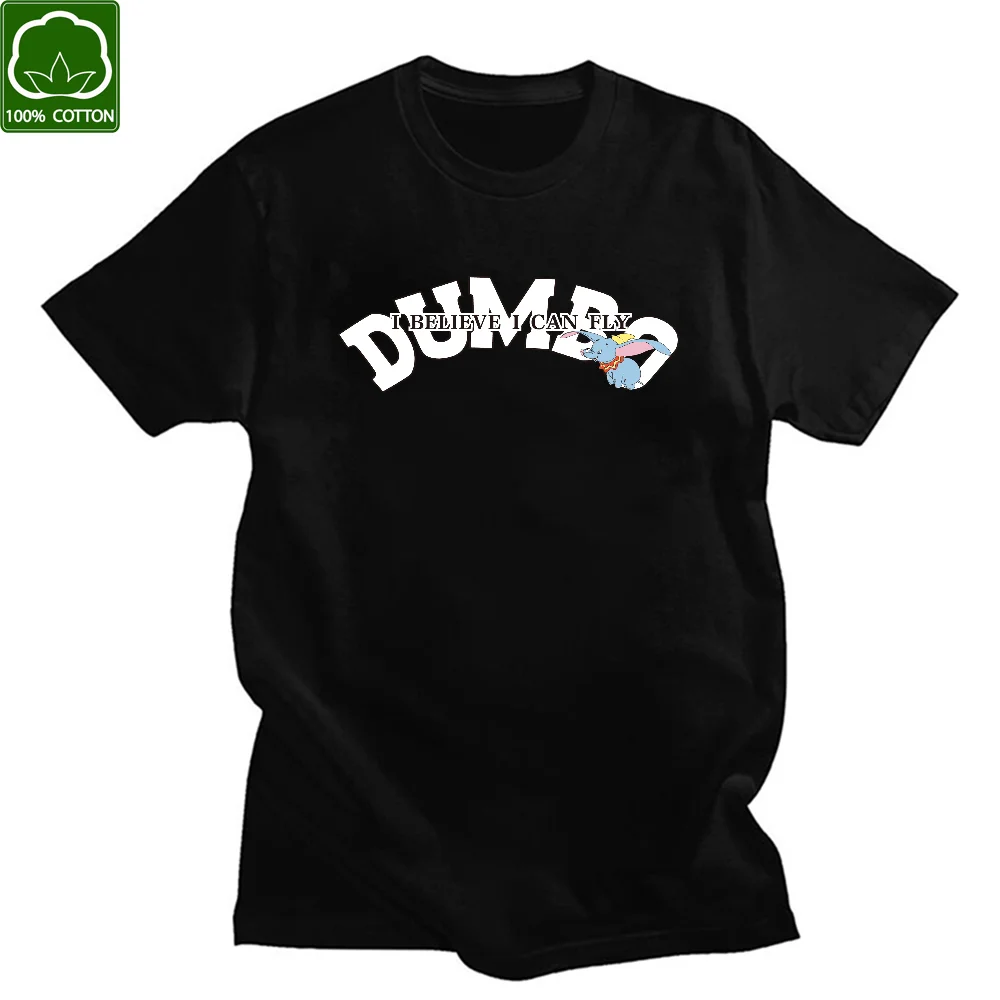Camiseta de elefante azul de dibujos animados para hombre y mujer, Camiseta de algodón de manga corta, a la moda Kawaii Tops Vintage, novedad de 2021
