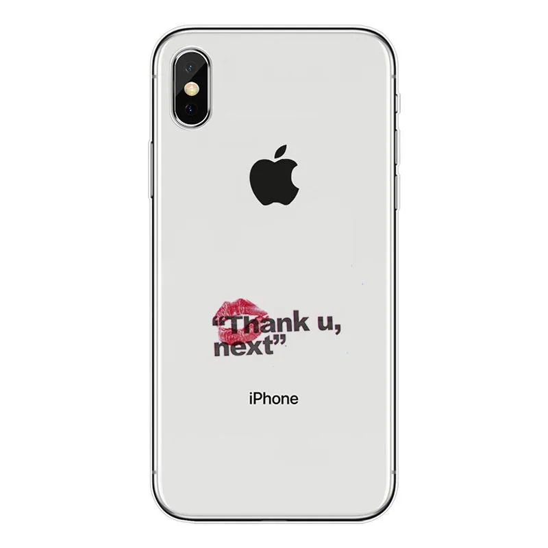 Thank U Next seguinte Ariana grande caso de telefone para o iphone X XR XS Max 8 7 6 Plus 5 Borda casos Мягкий ТПУ | Мобильные