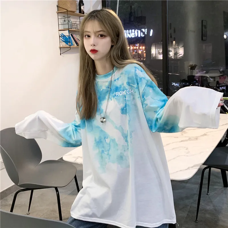 Уличная одежда новая весенняя Корейская женская хипстерские Свободные