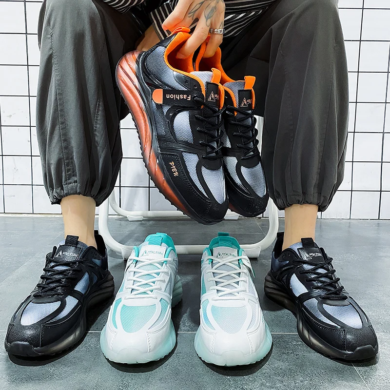 

Sneakers Men's Lightweight Running Shoes Shockproof Breathable Male Sports Height Increase Platform Walking Gym Shoes for Man