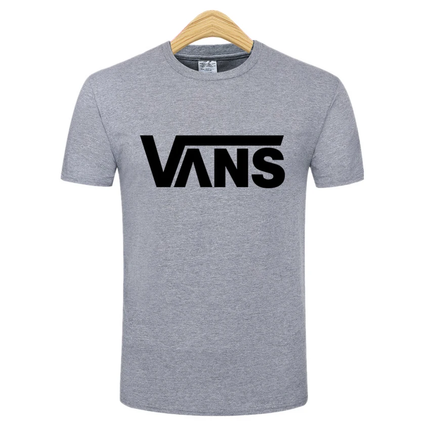

VANS New Men's and Women's T-shirt Pure Cotton O-neck T-shirt 2021 Hot-selling Stretch Summer T-shirt Various Color T-shirts