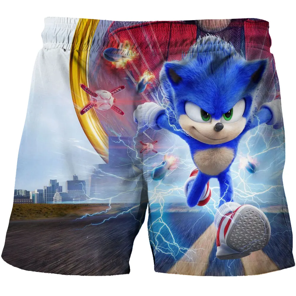 

Sonic the Hedgehog t-shirt And Beach Shorts For Baby Boys Clothes Kids Pants Children Clothing Sonic t shirt Girl Tops Tee Girls