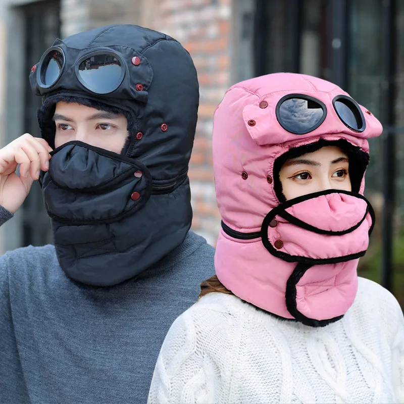 

Теплая Лыжная шапка для мальчиков и девочек, зимние мужские шапки для катания на коньках для женщин и детей, водонепроницаемая шапка с капюш...