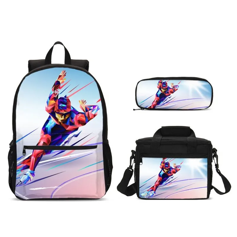 3 шт./компл. портфель школьные ранцы для мальчиков и девочек крутые спортивные