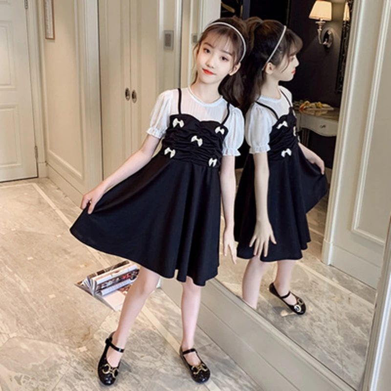 Новинка легкие летние платья для детей элегантное шифоновое праздвечерние чное