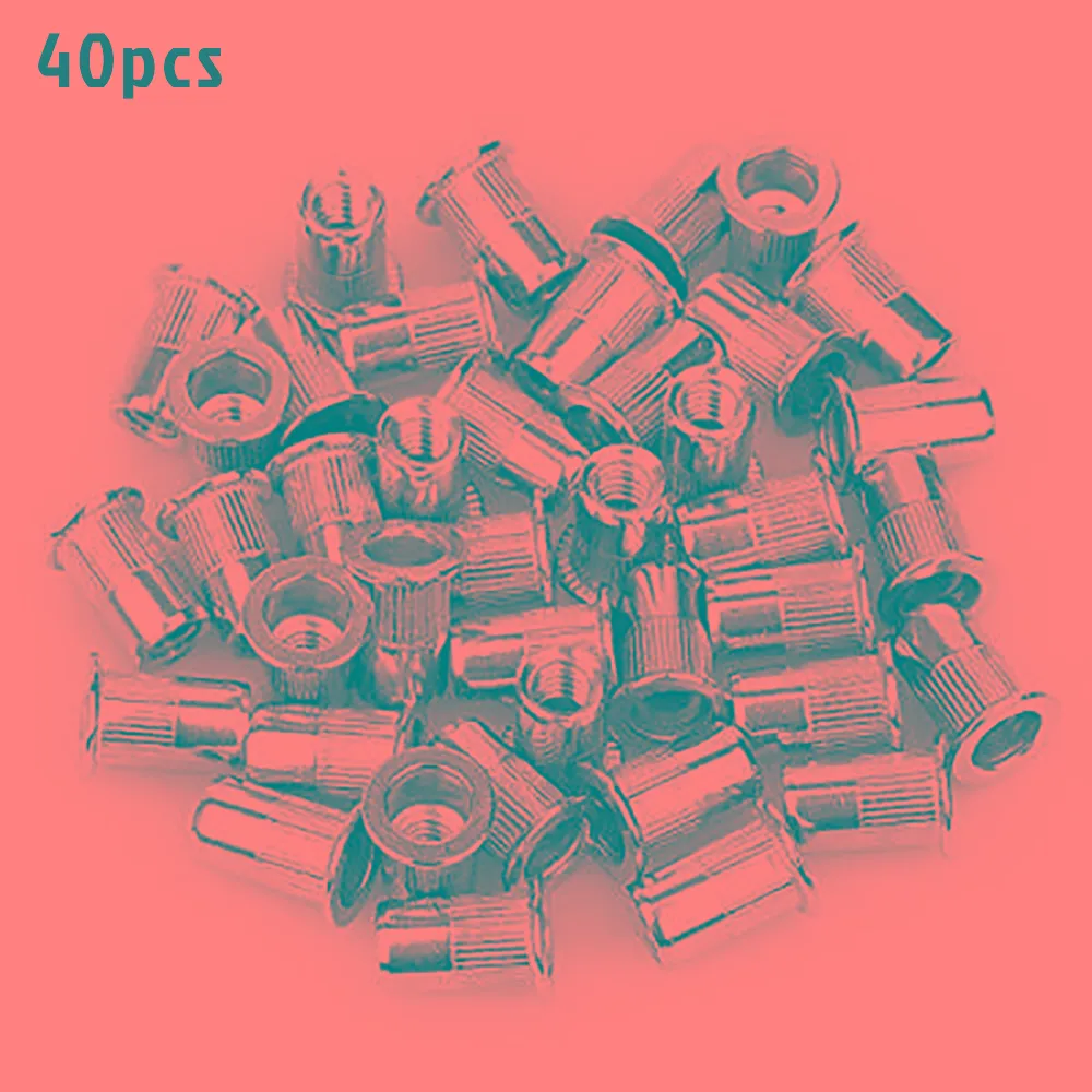 

Thread Nut 15mm 304 Stainless Steel 40 Pcs Flat Insert Nutsert Durable