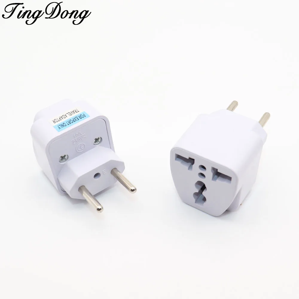 TingDong 2 Pin домашний бытовой дорожный адаптер AC преобразователь с универсальным