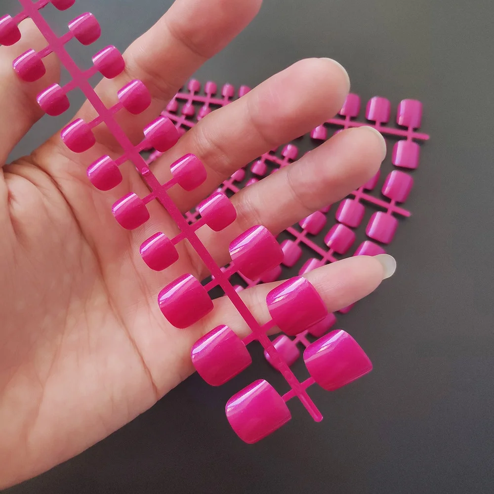 Набор накладных ногтей 5 цветов короткие ногти карамельные цвета 24 шт./компл. |