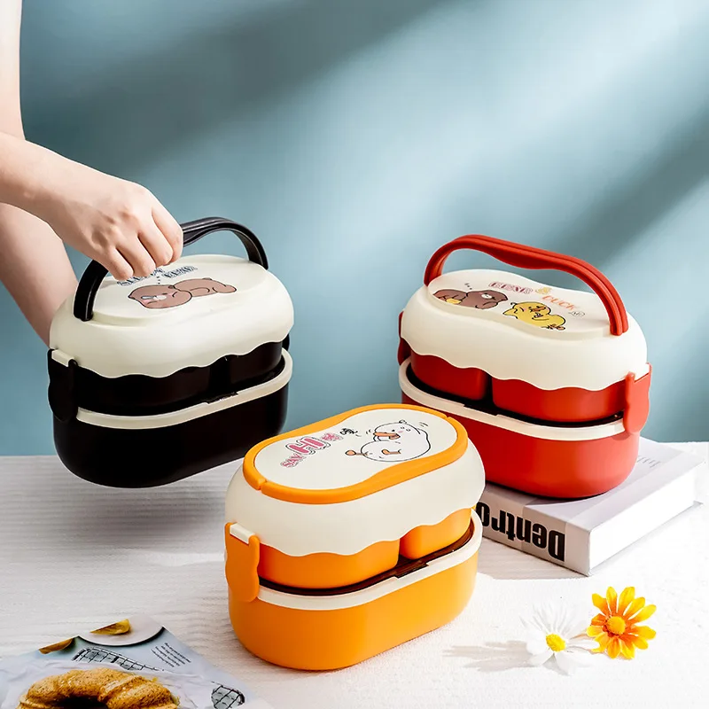 

1600ml Lunch Box With Compartments Food Thermos Luncheaze Lunchbox Thermo Container Bento Heating Kids Tableware Kitchen Dining
