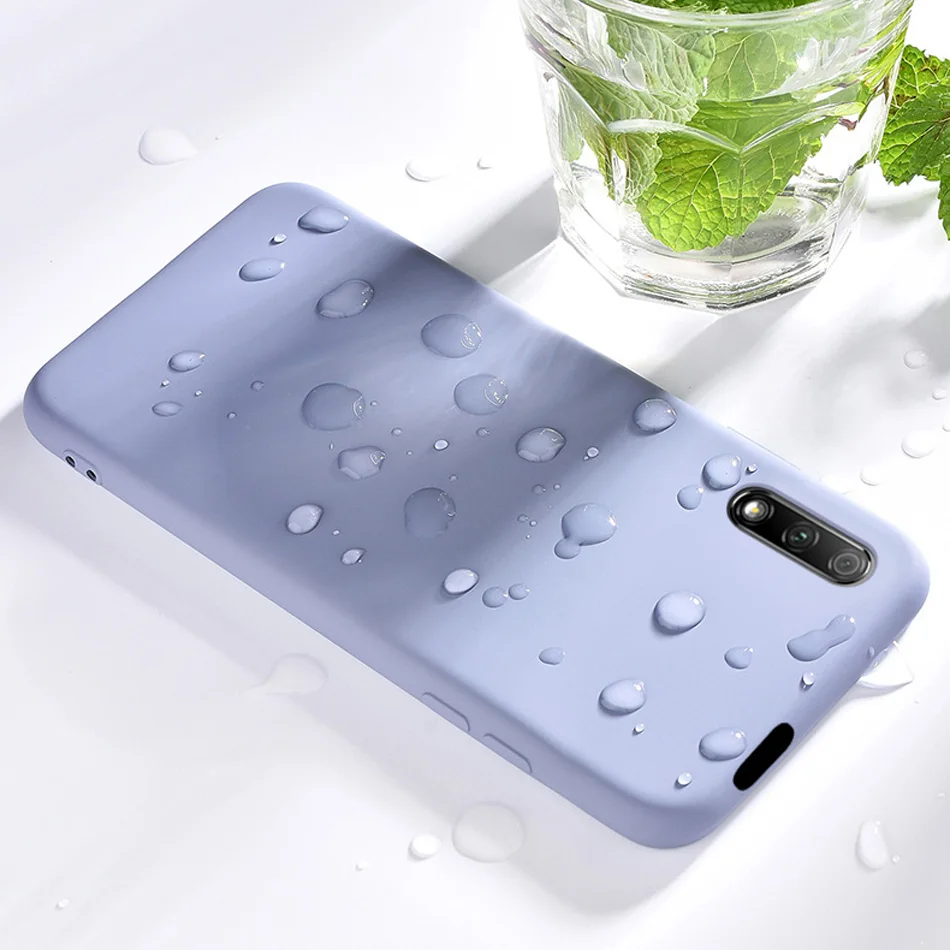 Приятный для кожи чехол Huawei Honor 9X жидкий силиконовый тонкий мягкий из микрофибры