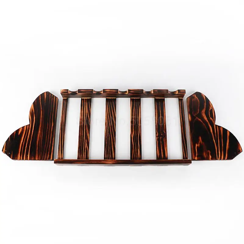 8 европейских винных стеллажей из массива дерева простая деревянная витрина для