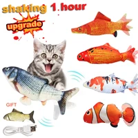 electric cat toy fish funny interactive cat toys moving floppy wagging fish cats dog chew bite toys usb charging pet accessories