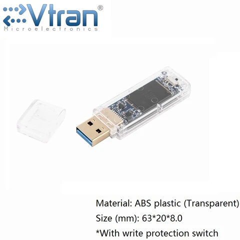 Прозрачный флеш-накопитель eVtran V03S, SLC USB 3,0, 16/32/64 ГБ, высокоскоростной IS903 SLC