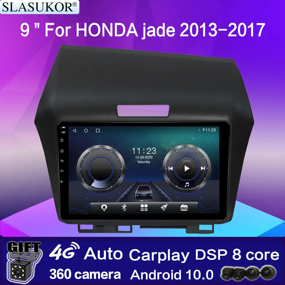 

Мультимедийная магнитола для HONDA JADE 2013-2017, Android 10, 9 дюймов, GPS, видеоплеер, быстрая зарядка, коаксиальный, 4G LTE BT5.0 Carplay