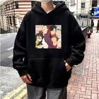 Толстовка Haikyuu Kuroo мужская с забавным аниме принтом, уличная одежда в стиле Харадзюку, с рисунком высокой буквы карасуно, Худи оверсайз с рисунком