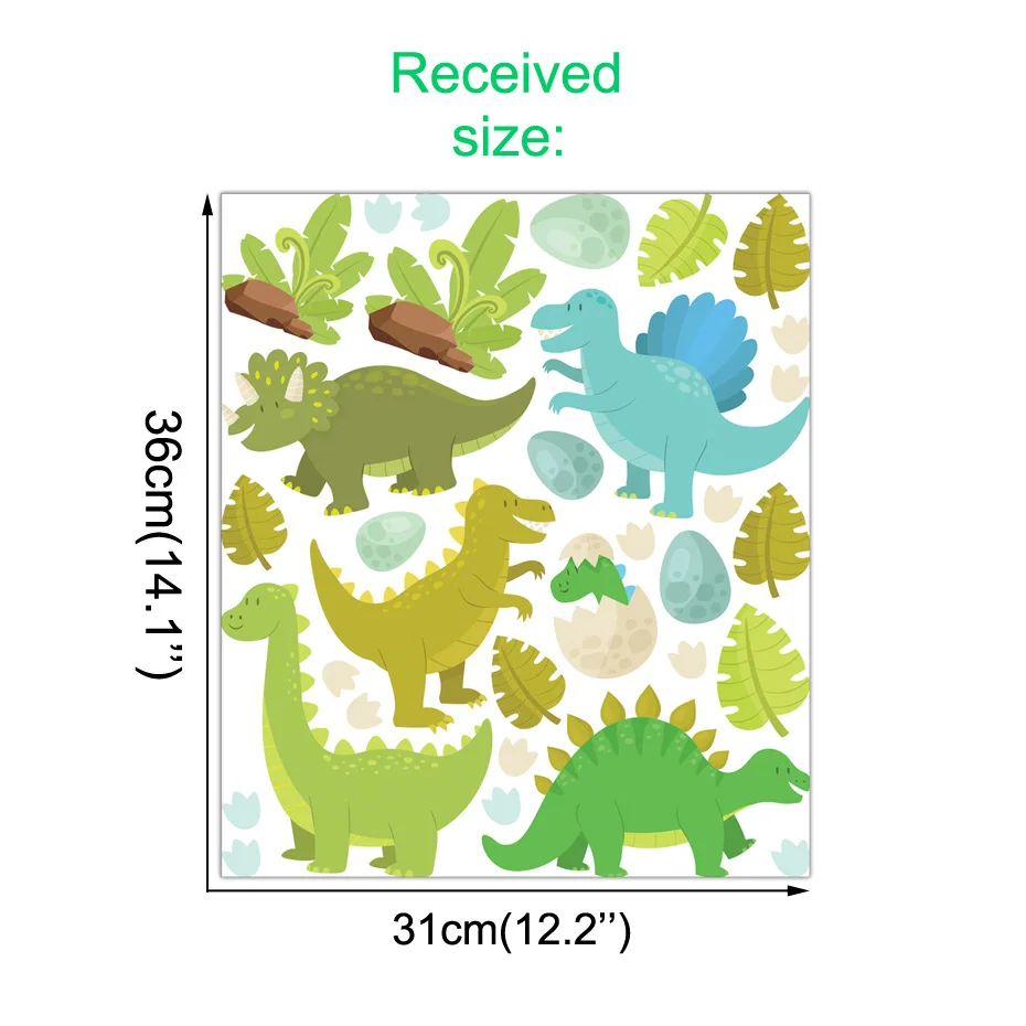 Новые Мультяшные наклейки на стену с динозавром домашний декор для детской