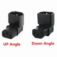 iec 320 c13 to c14 ac plug converter c14 to c13 updown angle power adapter plug 3pin female to male 10a 250v