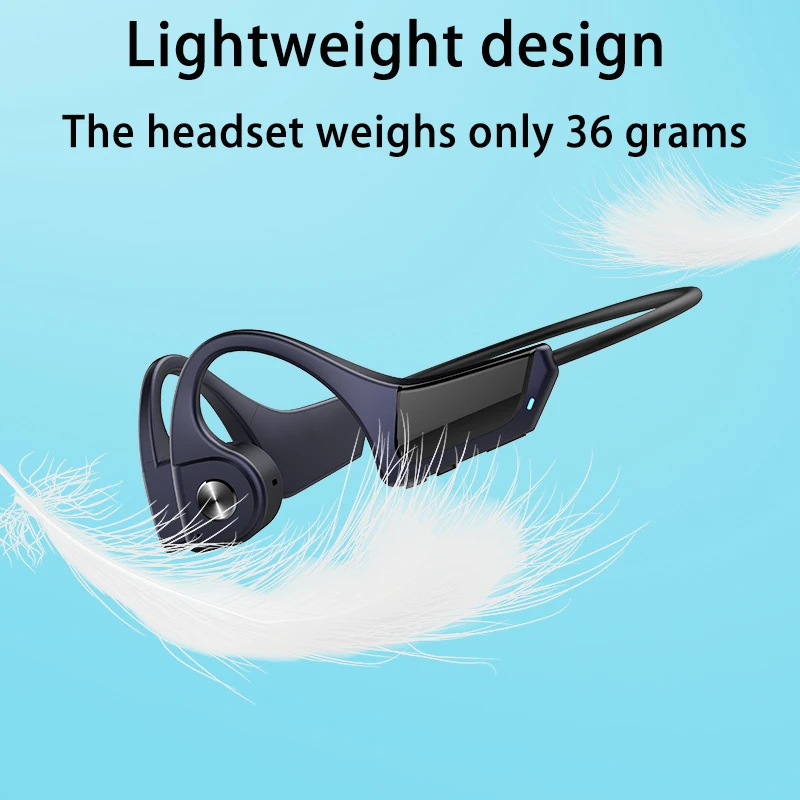 

Conduction Earphone Headset Handsfree Outdoor-Sport Bluetooth 5.0 Wireless Headphone Earphone Sweatproof and Waterproof with Mic