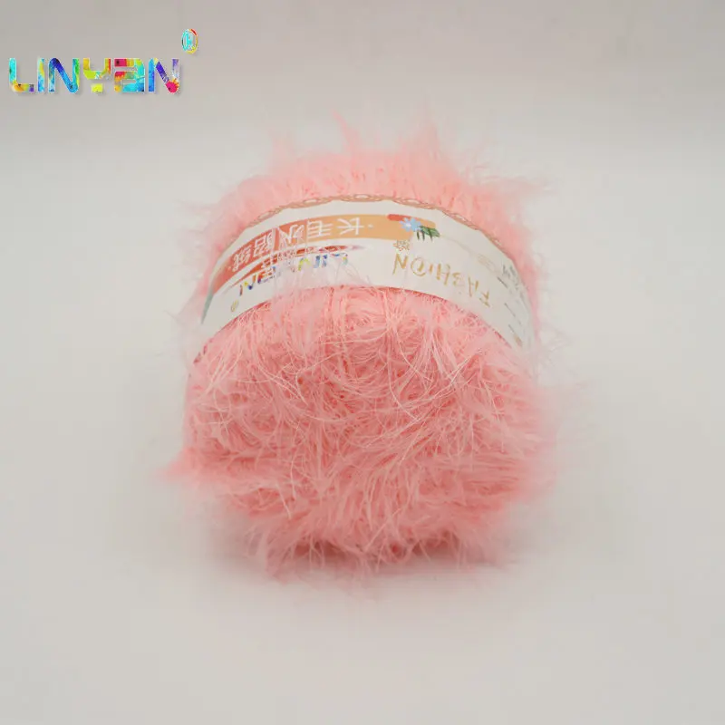 50 г Коралловая норковая Флокированная меховая мохеровая кашемировая пряжа для