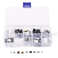 250 pcs 10 models tactile push button switch micro switch car remote control button switches with box