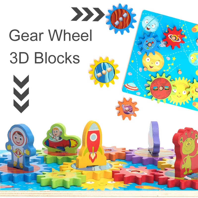 Обучающие деревянные игрушки Монтессори для детей Экипировка головоломка